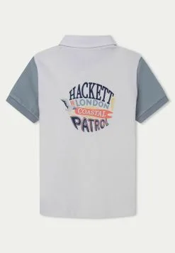 Hackett London TAPE PRINT RUGBY SS - Poloshirts