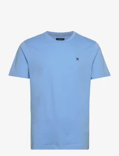 Hackett London SS LOGO TEE - SUMMER BLUE