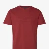 Hackett London EMBOSSED TEE - SYRAH -Hackett London Butik hachm500693 csyrah