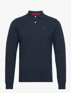 Hackett London SLIM FIT LOGO LS - NAVY