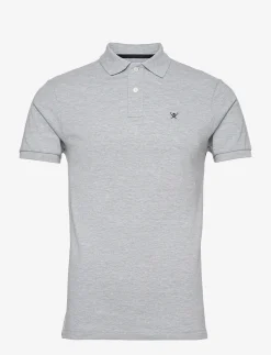 Hackett London SLIM FIT LOGO - LIGHT GREY MARL