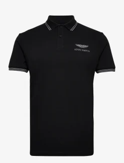 Hackett London AMR TIPPED POLO - BLACK