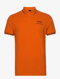 Hackett London AMR TIPPED POLO - FLAME