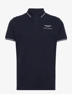 Hackett London AMR TIPPED POLO - NAVY
