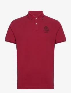 Hackett London HERITAGE LOGO POLO - CLARET