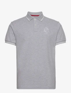 Hackett London HERITAGE LOGO POLO - GREY MARL
