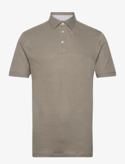 Hackett London LINEN JSY STR TRIM - KHAKI