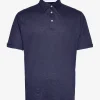 Hackett London LINEN JERSEY POLO - NIGHT NAVY -Hackett London Butik hachm563130 cnightnavy