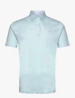Hackett London LINEN JERSEY POLO - SPEARMINT