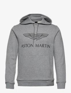 Hackett London AMR LOGO HOODY - GREY MARL