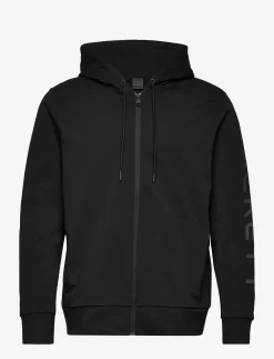 Hackett London ESSENTIAL HOODY FZ - BLACK