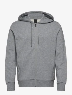 Hackett London ESSENTIAL HOODY FZ - GREY MARL