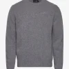 Hackett London LAMBSWOOL CREW - GREY MARL