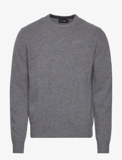 Hackett London LAMBSWOOL CREW - GREY MARL