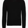 Hackett London LAMBSWOOL V NECK - BLACK -Hackett London Butik hachm702828 cblack