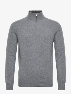 Hackett London LAMBSWOOL HZIP - GREY MARL