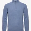 Hackett London LAMBSWOOL HZIP - HORIZON BLUE -Hackett London Butik hachm702829 chorizonblue