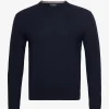 Hackett London MERINO CASH MIX CREW - NAVY -Hackett London Butik hachm702831 cnavy