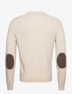 Hackett London MERINO CASH MIX V NCK - ECRU -Hackett London Butik hachm702832 cecru 1