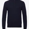 Hackett London MERINO CASH MIX HZIP - NAVY -Hackett London Butik hachm702833 cnavy