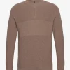 Hackett London CONTRAST RIB HZIP - TAUPE -Hackett London Butik hachm702837 ctaupe