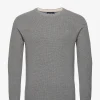 Hackett London MOULINE CREW - GREY/ECRU -Hackett London Butik hachm702910 cgreyecru
